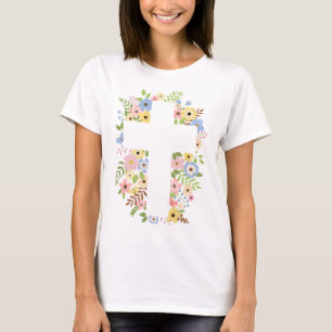 T-shirt Chemise de croix florale