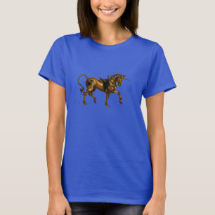 T-shirt Chemise de croquis de licorne de Steampunk