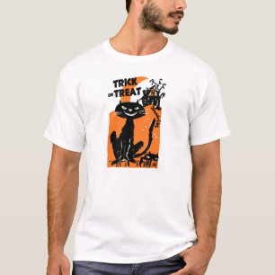 T-shirt Chemise de cru de chats de Halloween de des