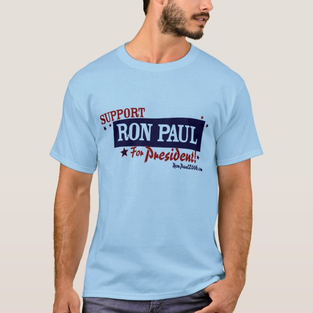 T-shirt Chemise de cru de Ron Paul de soutien (Devant)
