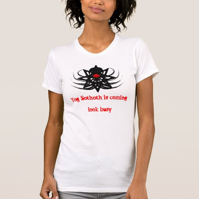 T-shirt Chemise de Cthulhu - Yog-Sothoth vient (Devant)