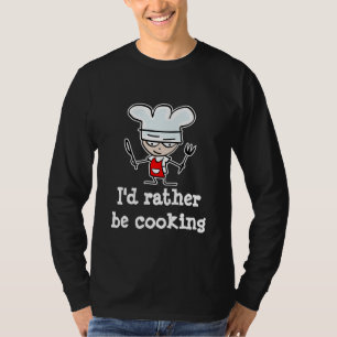 T-shirt Chemise de cuisine pour hommes avec citation amusa