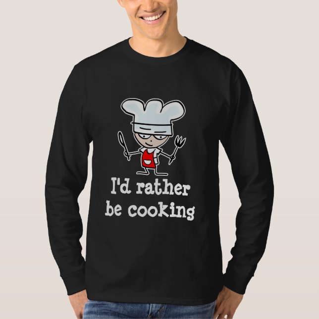 T-shirt Chemise de cuisine pour les hommes avec la (Devant)