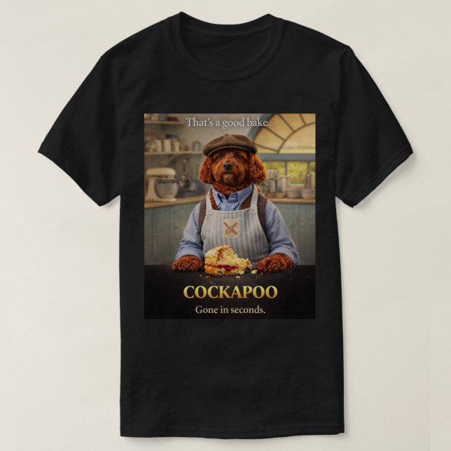 T-shirt Chemise de cuisson Cockapoo | Cadeau de gâteau de  (Design devant)