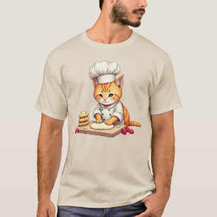 T-shirt Chemise de cuisson de biscuits pour chats - Drôle