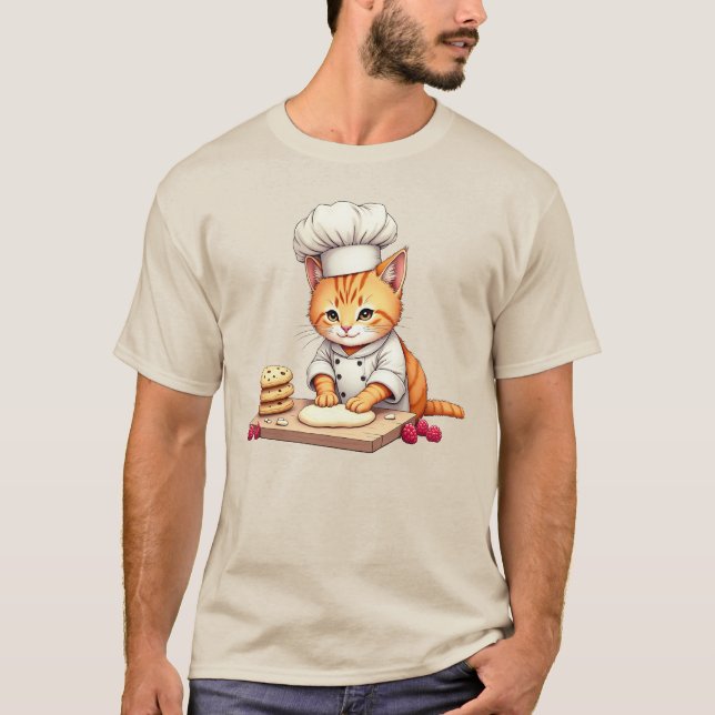 T-shirt Chemise de cuisson de biscuits pour chats - Drôle  (Devant)