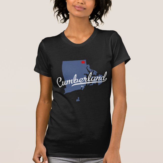 T-shirt Chemise de Cumberland Île de Rhode RI (Devant)