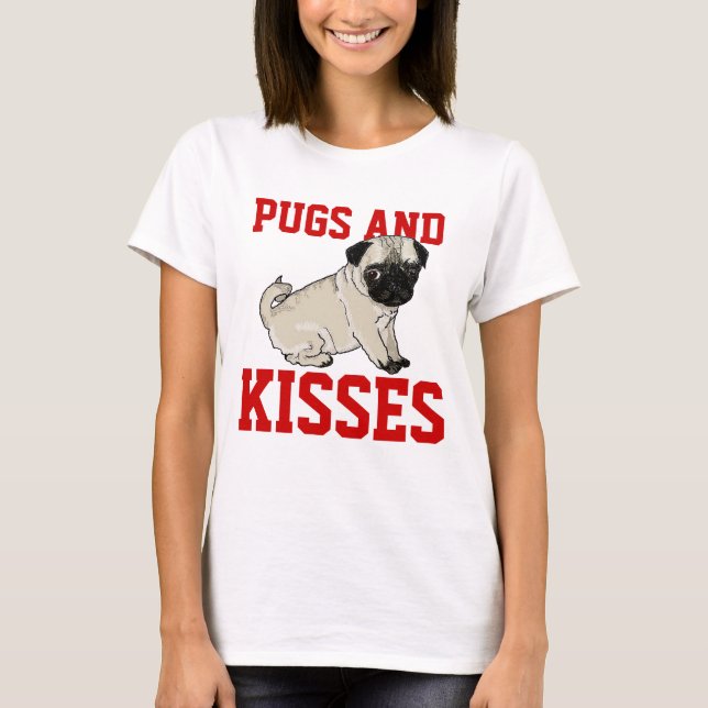 T-shirt Chemise de dames de carlins et de baisers (Devant)