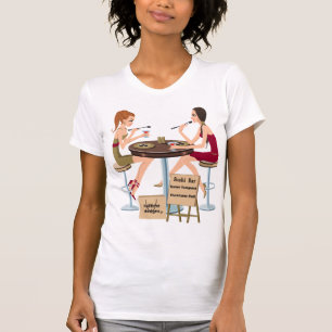 T-shirt Chemise de dames de filles de sushi de Seminole