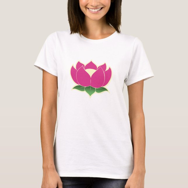 T-shirt Chemise de dames de fleur de Lotus (Devant)