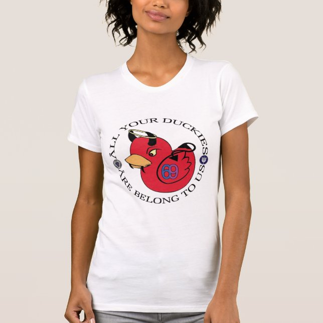 T-shirt Chemise de dames d'équipe de Duckie (Devant)