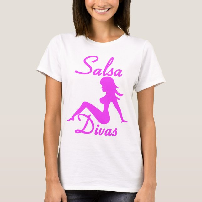 T-shirt Chemise de danse de diva de Salsa (Devant)