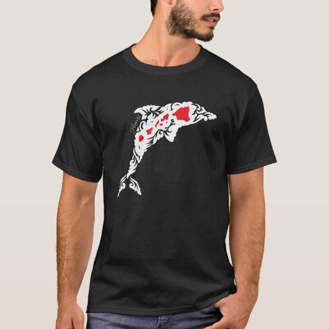 T-shirt Chemise de dauphin d'îles d'Hawaï (Devant)