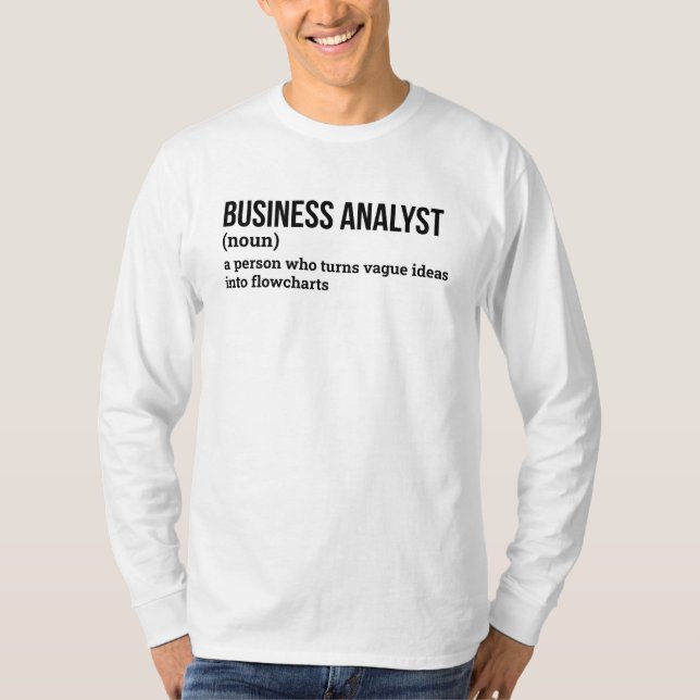 T-shirt Chemise de définition de l'analyste de données (Devant)
