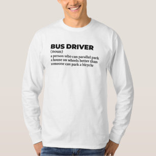 T-shirt Chemise de définition de l'opérateur de bus scolai