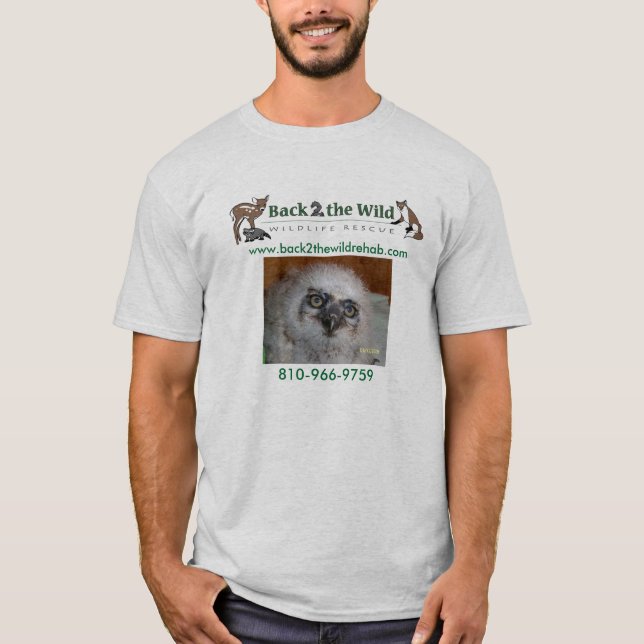 T-shirt Chemise de délivrance de faune de hibou (Devant)