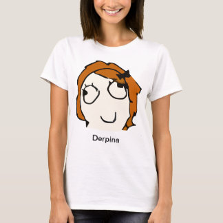 T-shirt Chemise de Derpina Meme (rouge)