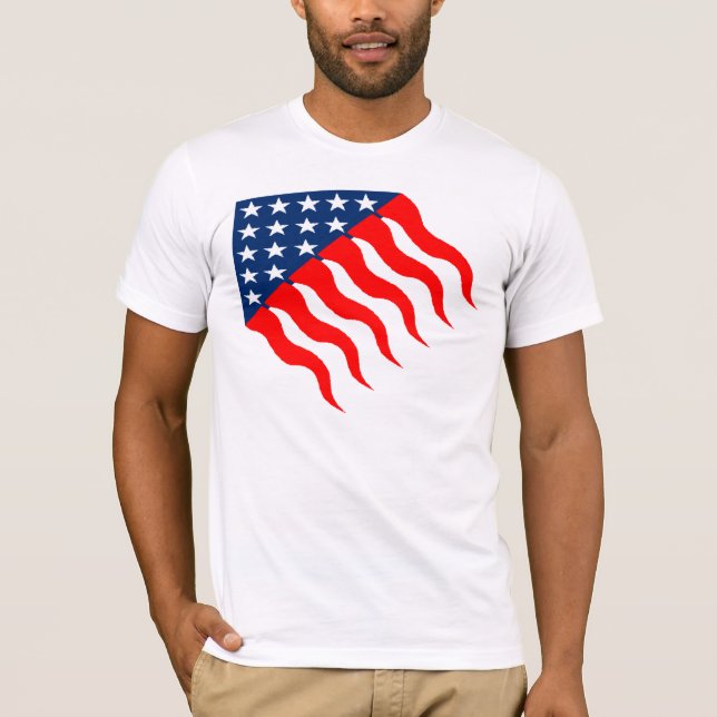 T-shirt Chemise de design américaine (Devant)