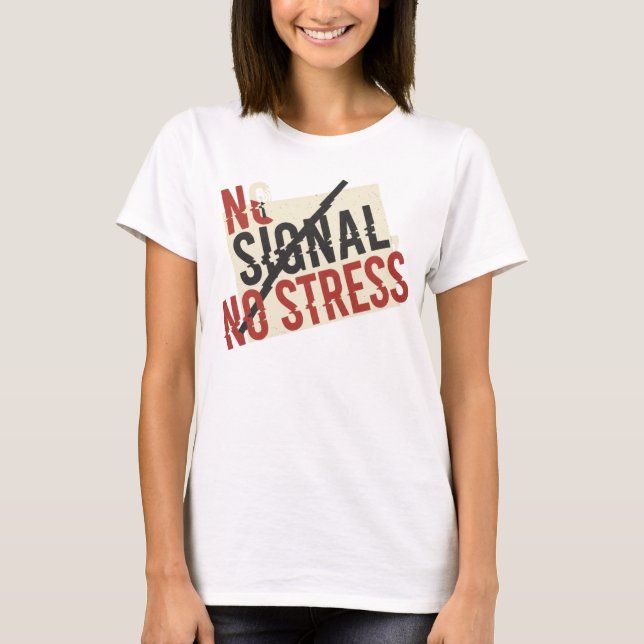 T-shirt Chemise de désintoxication numérique « Pas de sign (Devant)