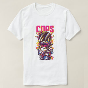 T-shirt Chemise de dessin animé urbain