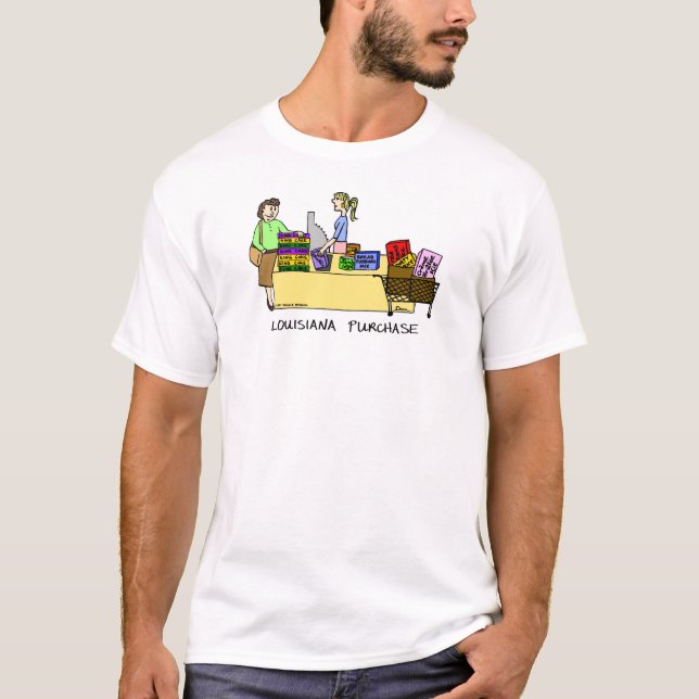 T-shirt Chemise de dessin de la Louisiane (Devant)