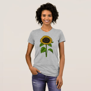 T-shirt Chemise de dessin de tournesol
