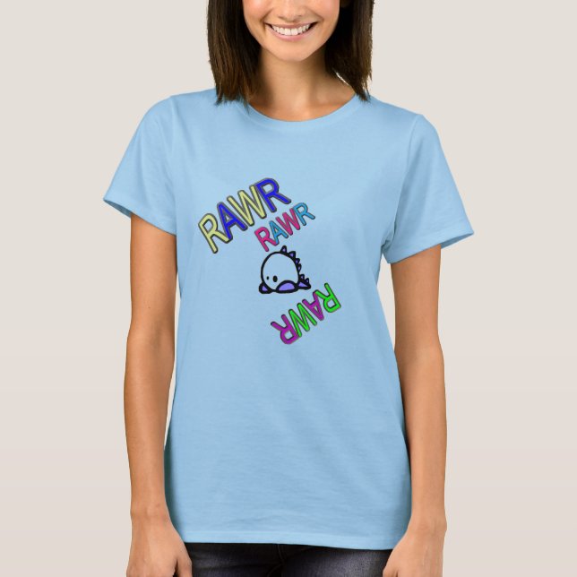 T-shirt Chemise de dino RAWR (Devant)