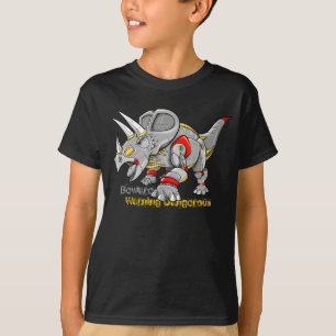 T-shirt Chemise de dinosaure de Triceratops de machine de