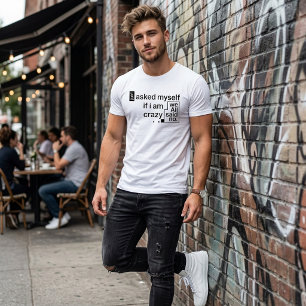 T-shirt Chemise de discussion avec soi-même folle - T-shir