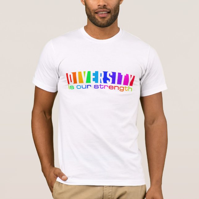 T-shirt Chemise de diversité - choisissez le style et la (Devant)