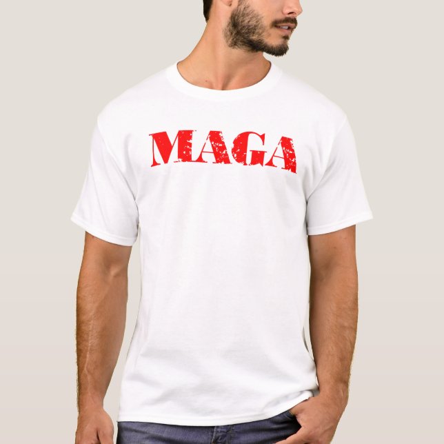 T-shirt Chemise de Donald Trump MAGA (Devant)