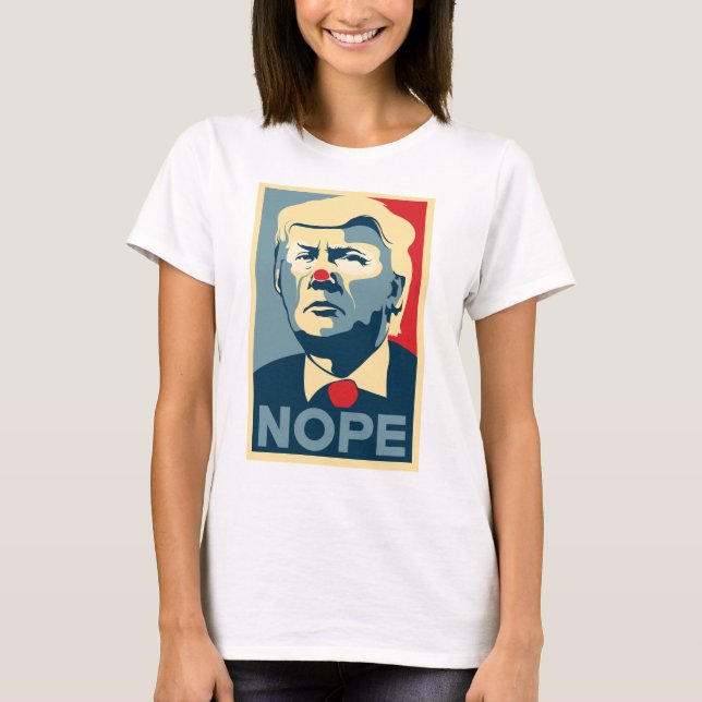 T-shirt Chemise de Donald Trump "NOPE" (Devant)