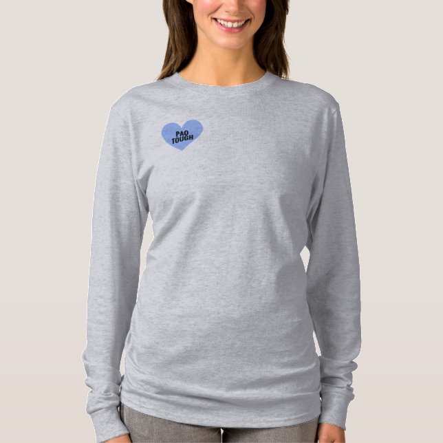 T-shirt Chemise de douille de retour de PAO longue (Devant)