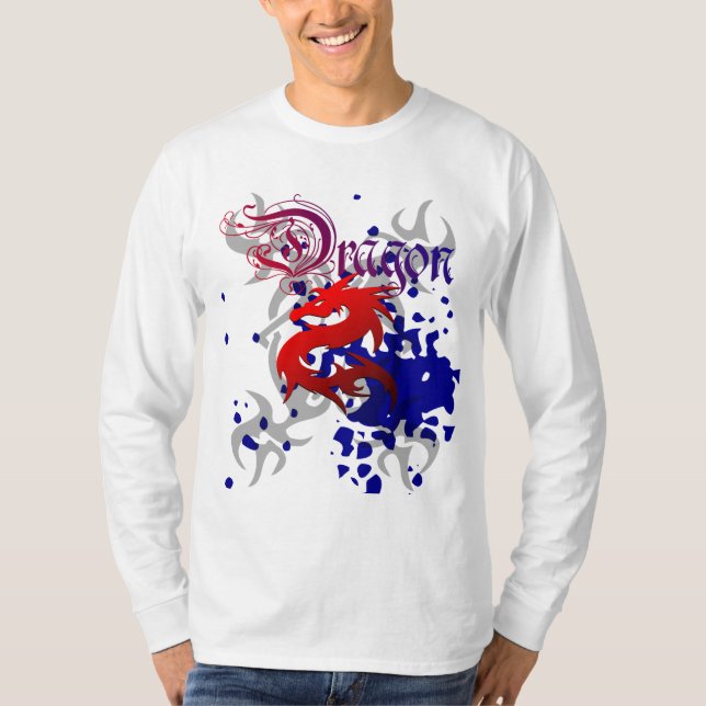 T-shirt Chemise de dragon de tatouage (Devant)