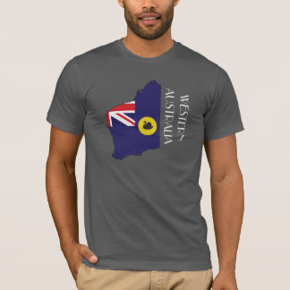 T-shirt Chemise de Drapeau-Carte d'Australie occidentale