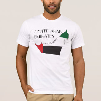 T-shirt Chemise de Drapeau-Carte des Emirats Arabes Unis
