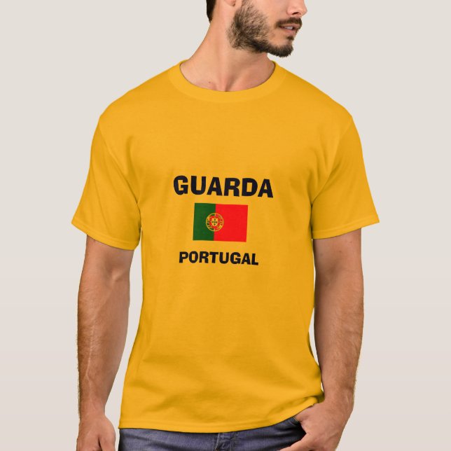 T-shirt Chemise de drapeau de Guarda* Portugal (Devant)