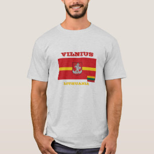 T-shirt Chemise de drapeau de la Lithuanie Vilnius