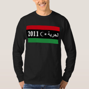 T-shirt Chemise de drapeau de "liberté" de la Libye -