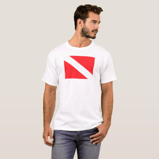 T-shirt Chemise de drapeau de piqué de scaphandre