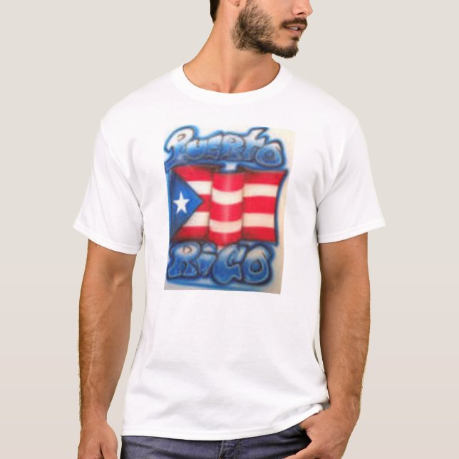 T-shirt Chemise de drapeau de Puert Rican (Devant)