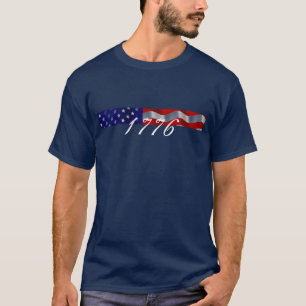 T-shirt Chemise de drapeau des 1776 USA