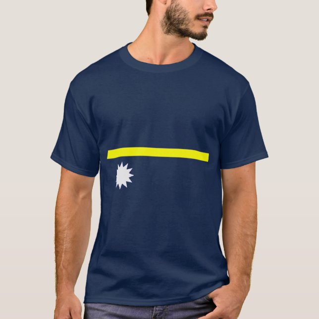 T-shirt Chemise de drapeau du Nauru (Devant)