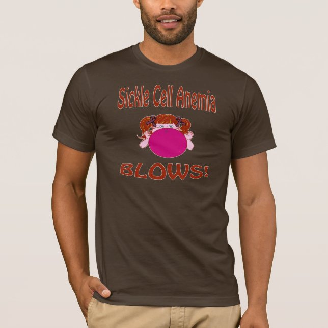 T-shirt Chemise de drépanocytose de coups (Devant)