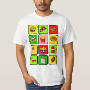 T-shirt Chemise de drogué d'aliments de préparation rapide