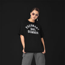 Chemise de FAIRE-PART de GROSSESSE Fille enceinte