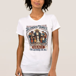 T-shirt Chemise de famille recomposée Jésus Chemise chréti