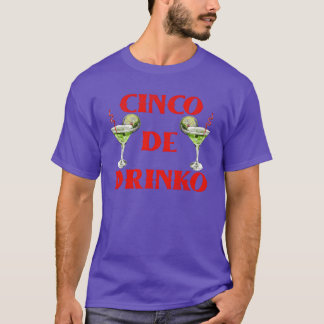 T-shirt Chemise de fan de Cinco Drinkequila pour la fête C