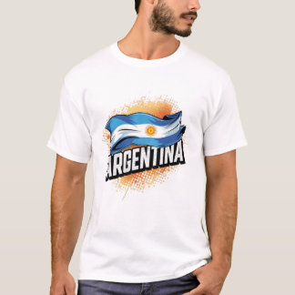 T-shirt Chemise de fan de football américain à drapeau arg