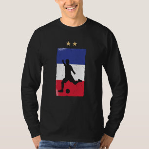 T-shirt Chemise de fan de football de France Drapeau Franç